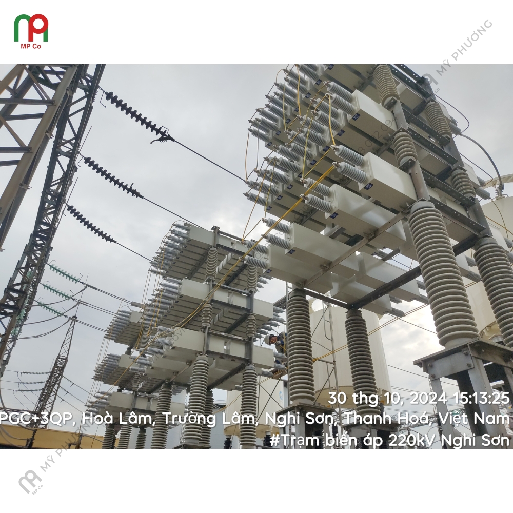 Đóng Điện Giàn Tụ Bù 110KV, 50MVAR Tại Trạm Biến Áp 220KV Nghi Sơn | Mỹ Phương 03