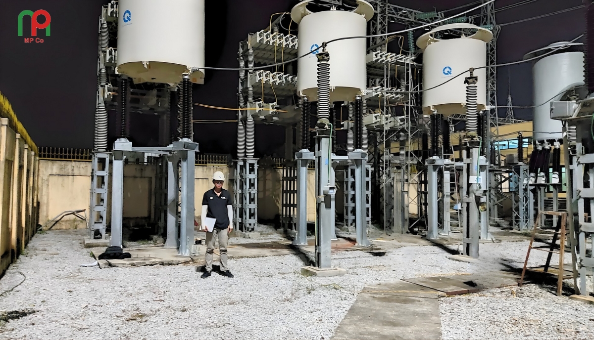 Đóng Điện Giàn Tụ Bù 110KV, 50MVAR Tại Trạm Biến Áp 220KV Nghi Sơn | Mỹ Phương 04
