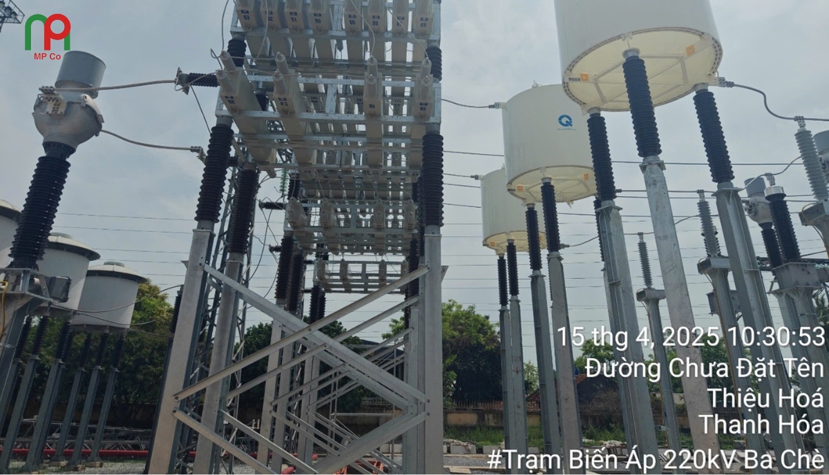 Dự Án Đóng Điện Giàn Tụ Bù 110KV, 50MVAR Tại Trạm Biến Áp 220KV Ba Chè | Mỹ Phương 03