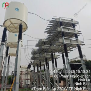 Dự Án Đóng Điện Giàn Tụ Bù 110KV, 50MVAR Tại Trạm Biến Áp 220KV Ninh Bình | Mỹ Phương