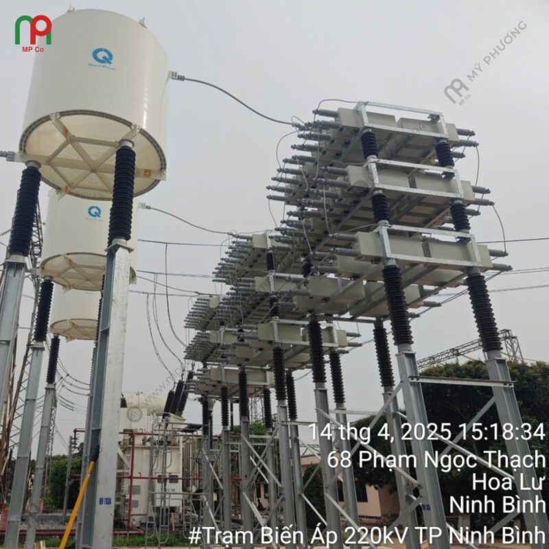 Dự Án Đóng Điện Giàn Tụ Bù 110KV, 50MVAR Tại Trạm Biến Áp 220KV Ninh Bình | Mỹ Phương