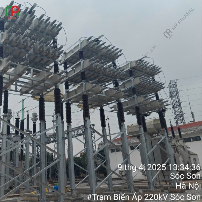Dự Án Đóng Điện Giàn Tụ Bù 110KV, 50MVAR Tại Trạm Biến Áp 220KV Sóc Sơn | Mỹ Phương