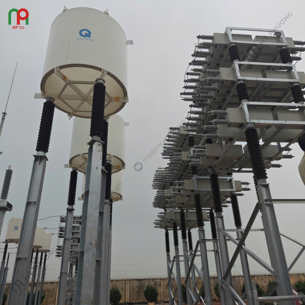 Dự Án Đóng Điện Giàn Tụ Bù 110KV, 50MVAR Tại Trạm Biến Áp 220KV Thanh Nghị | Mỹ Phương 03