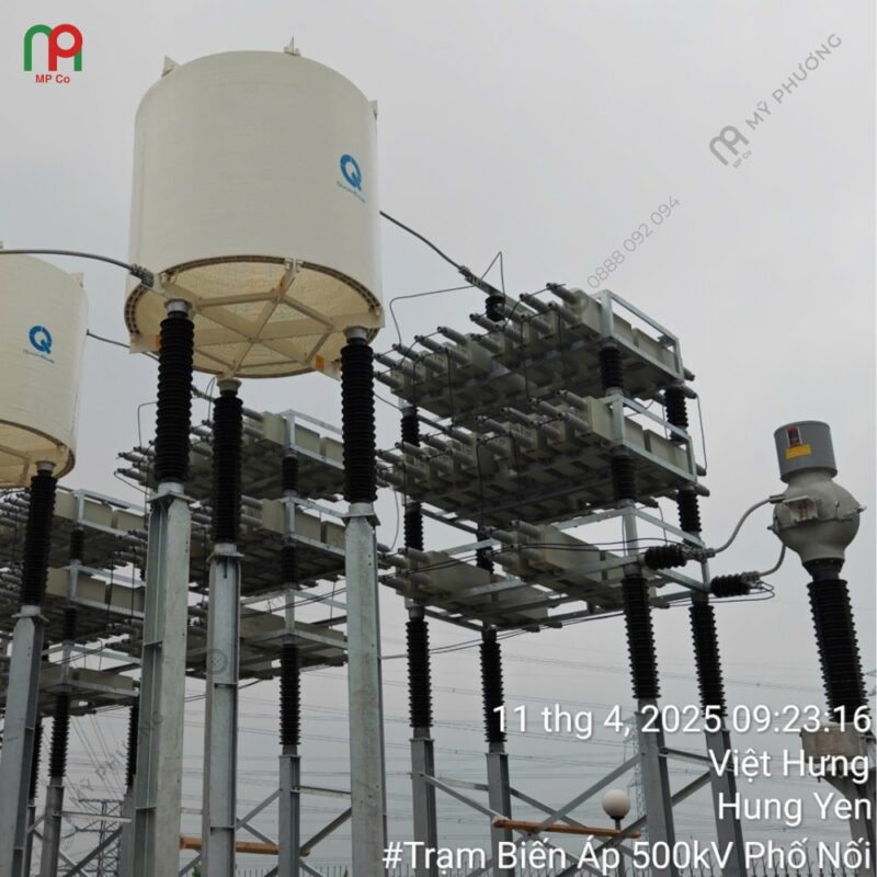 Dự Án Đóng Điện Giàn Tụ Bù 110KV, 50MVAR Tại Trạm Biến Áp 500KV Phố Nối | Mỹ Phương