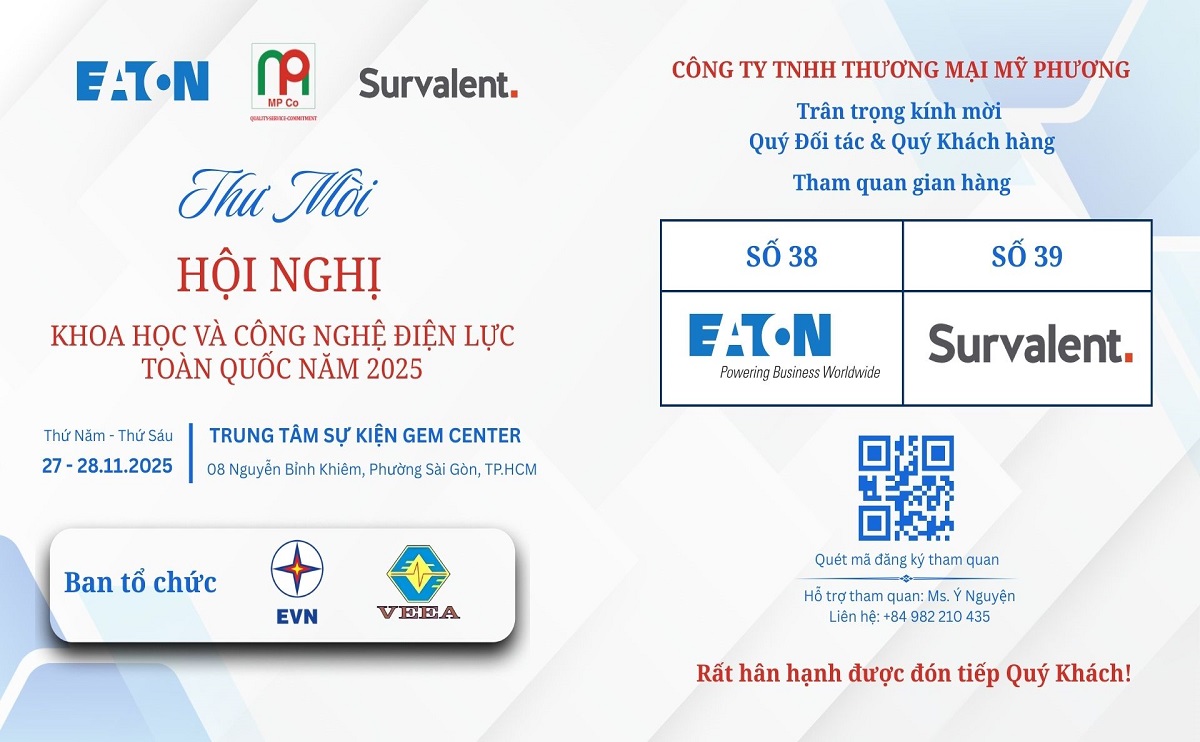 EVN Techshow 2025: Giới thiệu Giải pháp Công nghệ từ Hãng Eaton và Survalent | Mỹ Phương