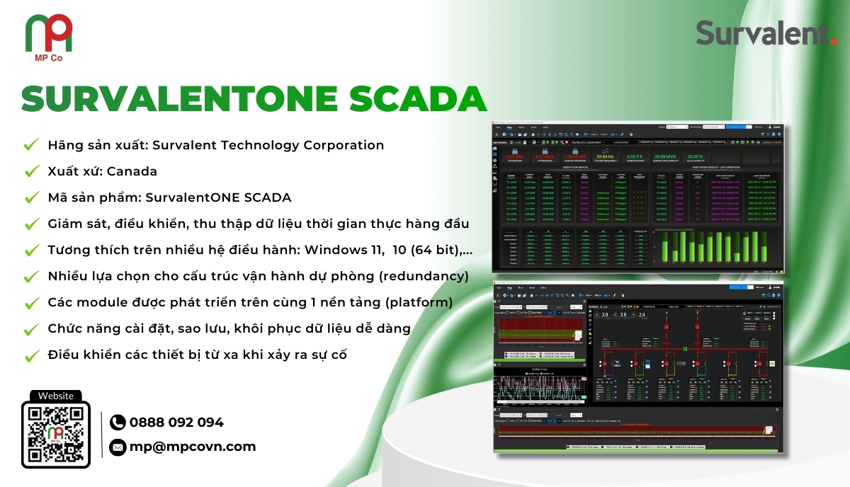 SurvalentONE SCADA là giải pháp giám sát, điều khiển và thu thập dữ liệu thời gian thực hàng đầu, giúp các công ty điện lực, công nghiệp nâng cao hiệu quả vận hành, quản lí hệ thống điện.