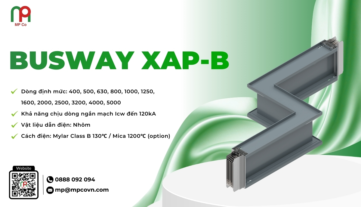 Busway XAP-B là dòng thanh dẫn điện nhôm (busway) cao cấp được thiết kế để truyền tải dòng điện lớn trong các hệ thống phân phối điện công nghiệp, thương mại và hạ tầng kỹ thuật.
