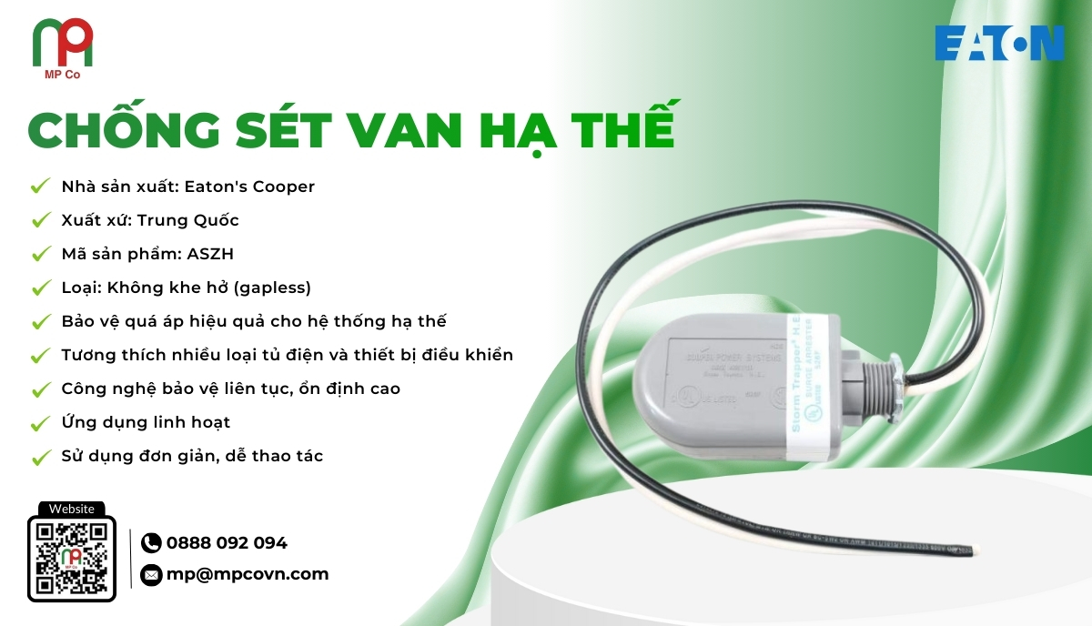 Chống sét van hạ thế là thiết bị chống sét không khe hở (gapless), được thiết kế chuyên dụng để bảo vệ quá áp cho tủ điện phân phối hạ thế 1 pha, 3 pha (400V) và các thiết bị điều khiển như Recloser, LBS, RMU.