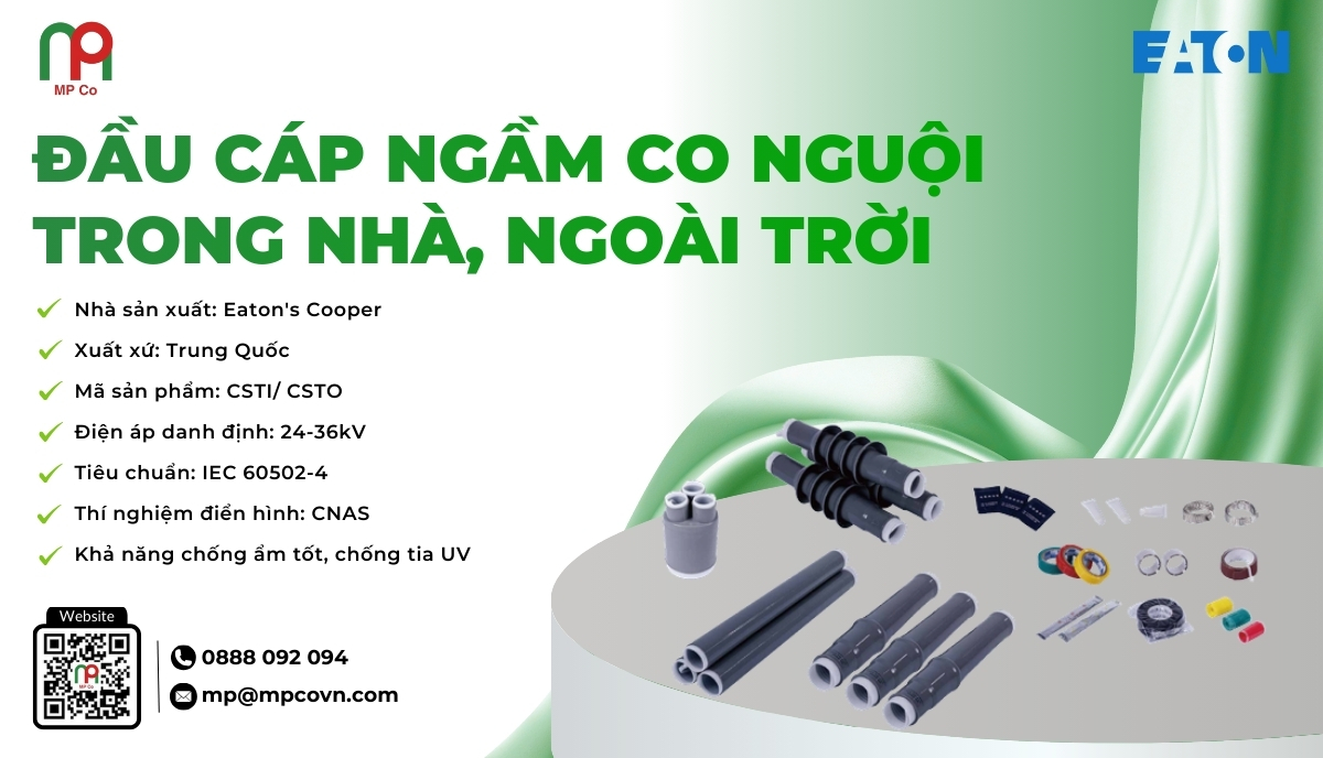 Đầu cáp ngầm co nguội trong nhà [CSTI] / Ngoài trời [CSTO] là thiết bị chuyên dùng để nối và bảo vệ đầu cáp điện trong các hệ thống cáp ngầm có điện áp cao lên đến 36kV.