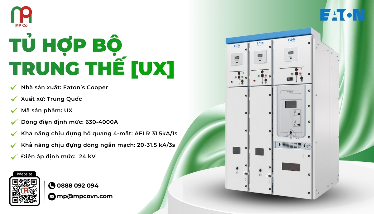 Tủ hợp bộ trung thế UX do Eaton’s Cooper sản xuất - hiện được phân phối bởi Công ty TNHH Thương Mại Mỹ Phương (MPCo.,) - là thiết bị lý tưởng đáp ứng toàn diện những yêu cầu khắt khe này.
